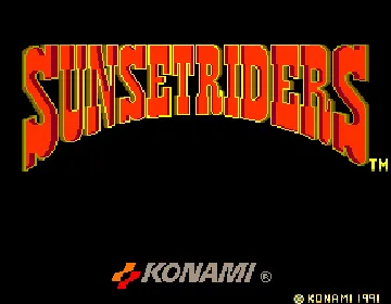 Sunset Riders (World 2 Players ver. EBC) screen shot title